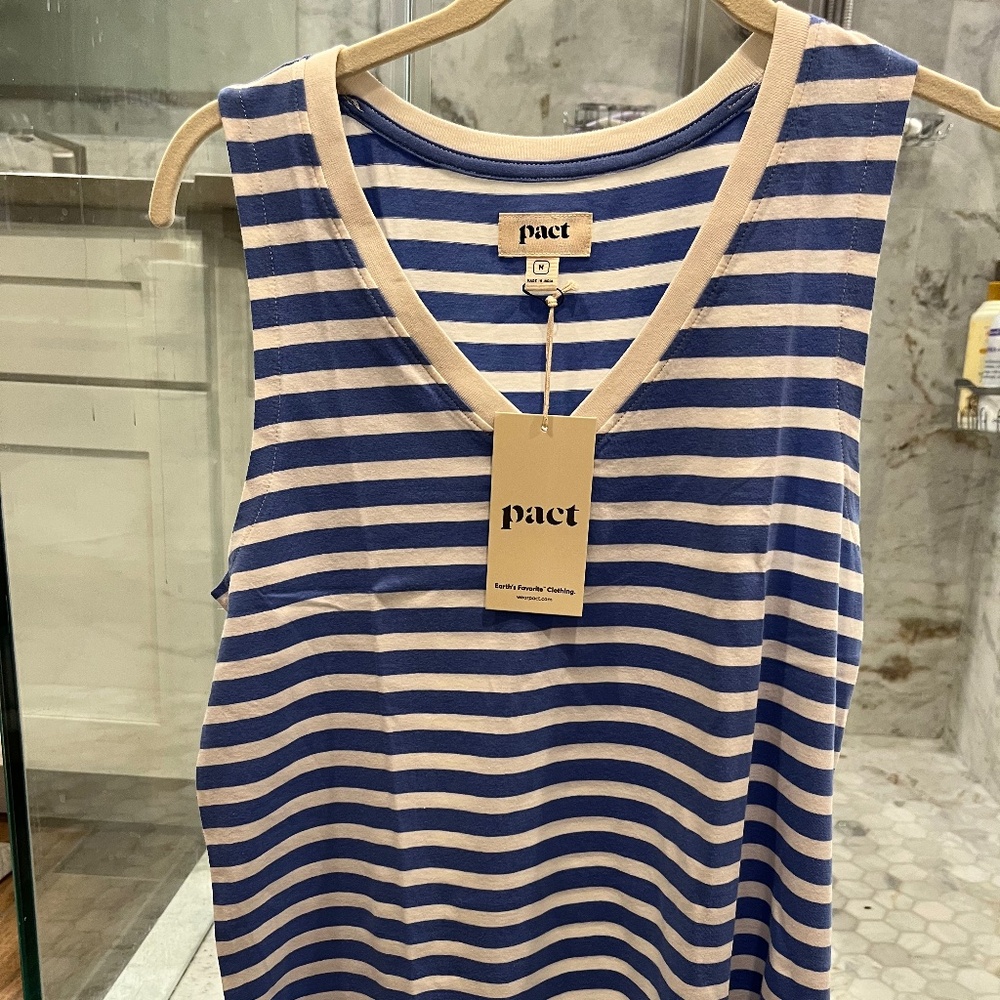 Pact soft spin organic v-neck tank top